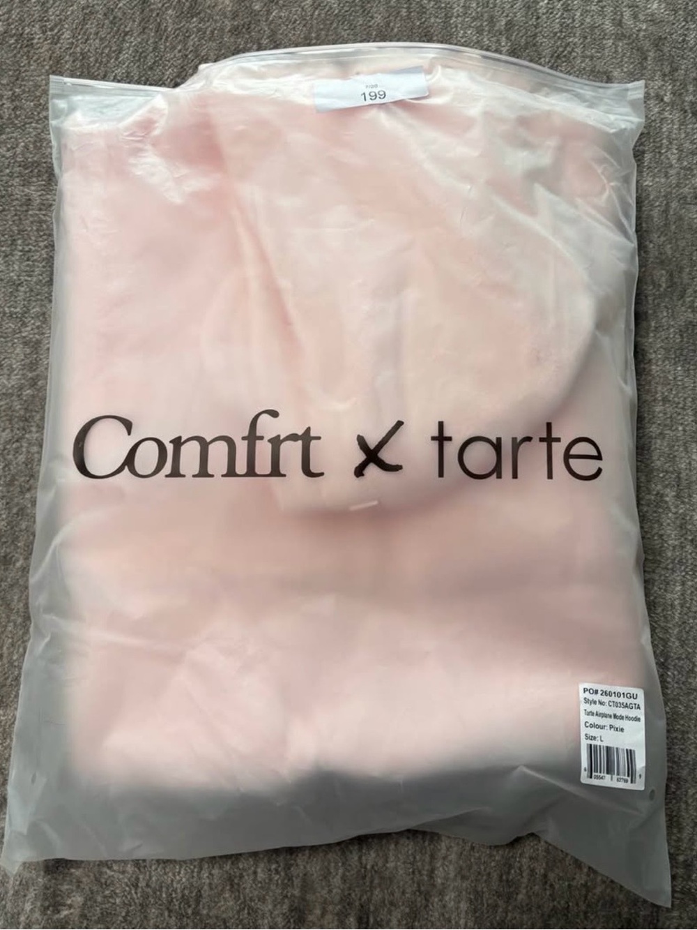 Cmfrt X Tare Pale Pink Airplane Hoodie